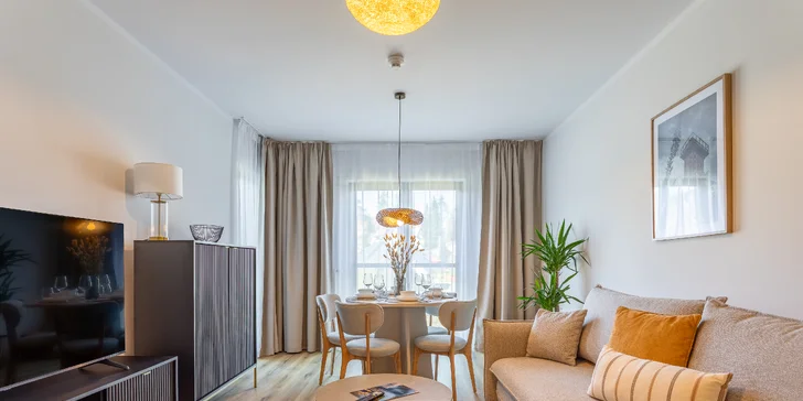 Szklarska Poręba: moderní apartmány, neomezeně wellness, možnost snídaní