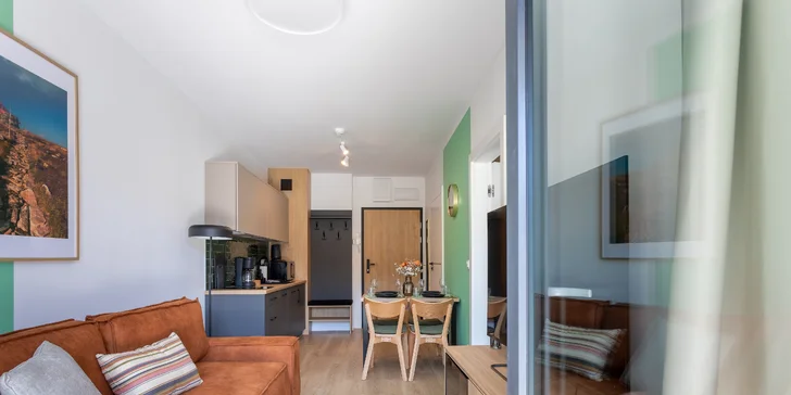 Szklarska Poręba: moderní apartmány, neomezeně wellness, možnost snídaní