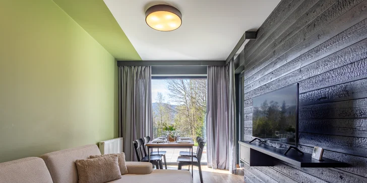 Szklarska Poręba: moderní apartmány, neomezeně wellness, možnost snídaní