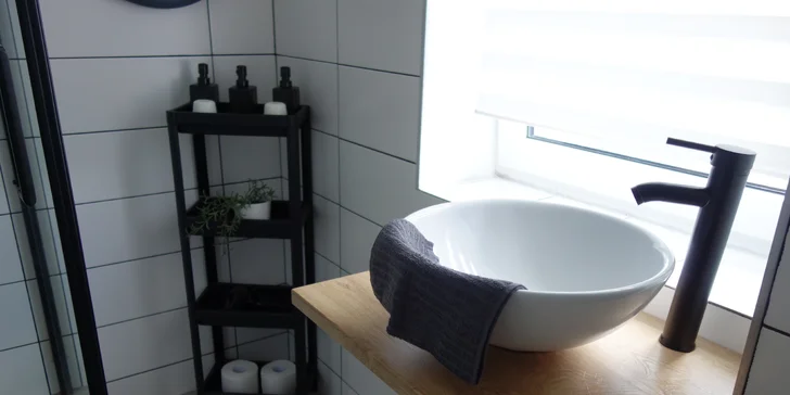 Nově zrekonstruovaný komfortní apartmán u Lipna až pro 4 osoby