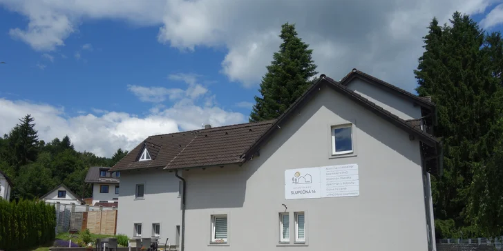 Nově zrekonstruovaný komfortní apartmán u Lipna až pro 4 osoby