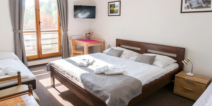 Pobyt v Krkonoších se snídaní: privátní wellness nebo animační program pro děti