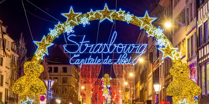 Čtyřdenní zájezd za nejkrásnějšími vánočními trhy Francie: hotel se snídaní, letenka a průvodce