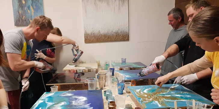 Kurz lití pryskyřicí i pro úplné začátečníky: výroba vlastního obrazu pro 1 nebo 2 osoby