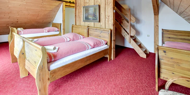Krušné hory i s jídlem: vybavený apartmán nebo chalupa až pro 14 osob
