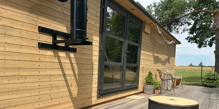 Moderní tiny house na Křivoklátsku, 11 km od Lán: bez stravy či se snídaní