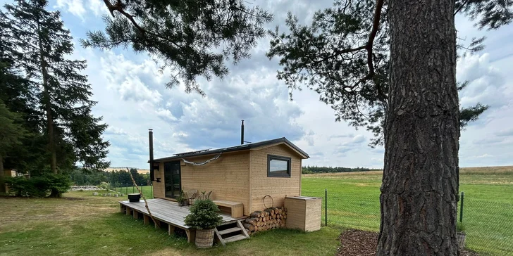 Moderní tiny house na Křivoklátsku, 11 km od Lán: bez stravy či se snídaní