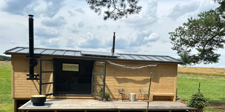 Moderní tiny house na Křivoklátsku, 11 km od Lán: bez stravy či se snídaní
