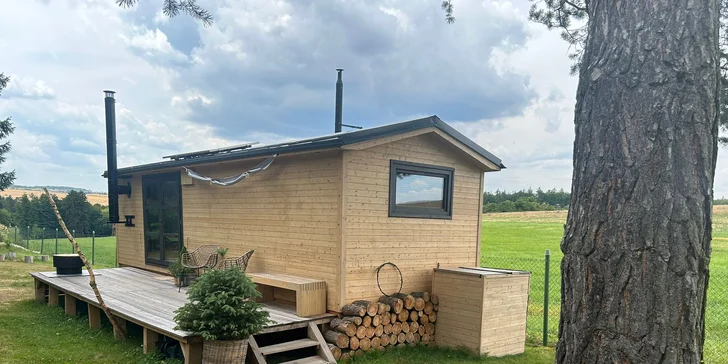 Moderní tiny house na Křivoklátsku, 11 km od Lán: bez stravy či se snídaní