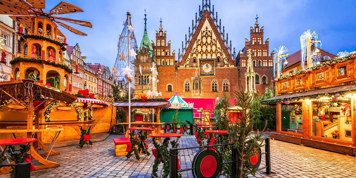 Adventní Vratislav vlakem: 2 noci se snídaní, památky, vánoční trhy i volný program