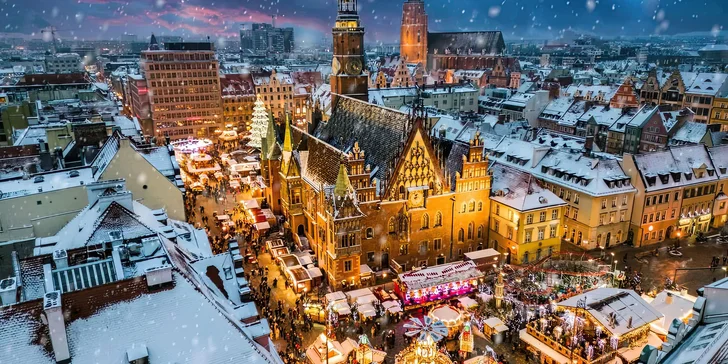 Adventní Vratislav vlakem: 2 noci se snídaní, památky, vánoční trhy i volný program