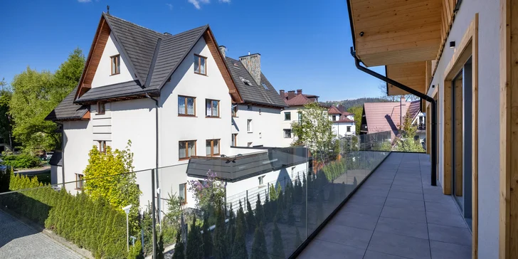 5* dovolená v Zakopaném: moderní apartmány v centru města, možnost wellness