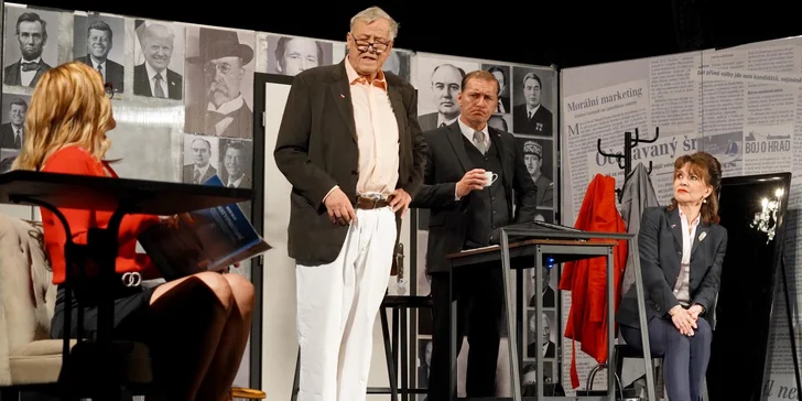 Představení Presidenti aneb sex, drogy a trampoty ve Strašnickém divadle