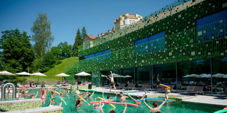 Římské lázně na Slovinsku: adults only hotel, termály a saunový svět, polopenze