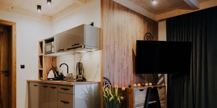 Polské Tatry: Moderní apartmány hned u svahu a nedaleko Sky Walk Poronin