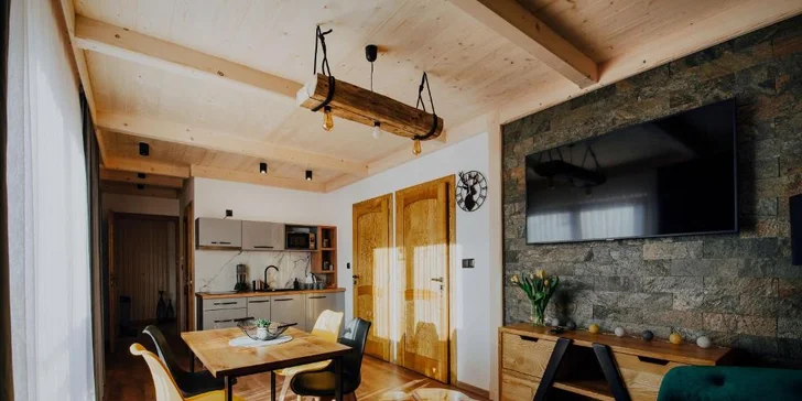 Polské Tatry: Moderní apartmány hned u svahu a nedaleko Sky Walk Poronin