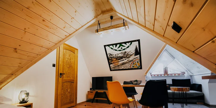Polské Tatry: Moderní apartmány hned u svahu a nedaleko Sky Walk Poronin