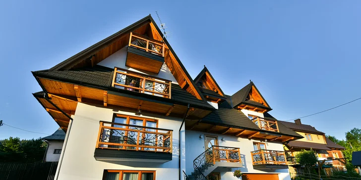Polské Tatry: Moderní apartmány hned u svahu a nedaleko Sky Walk Poronin
