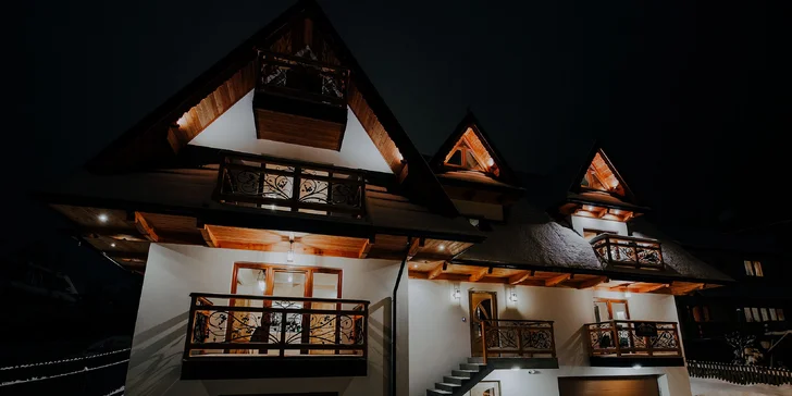 Polské Tatry: Moderní apartmány hned u svahu a nedaleko Sky Walk Poronin