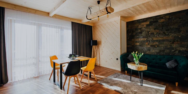 Polské Tatry: Moderní apartmány hned u svahu a nedaleko Sky Walk Poronin