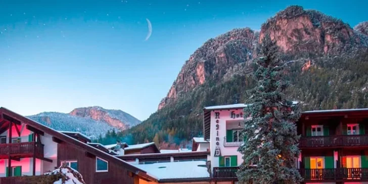 Zimní dovolená v italských Alpách: polopenze, wellness i skibus zdarma