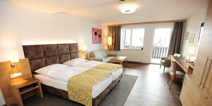 Solná komora a Traunsee: hotel přímo u jezera, neomezený wellness i snídaně