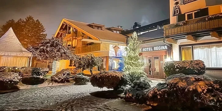 Zimní dovolená v italských Alpách: polopenze, wellness i skibus zdarma
