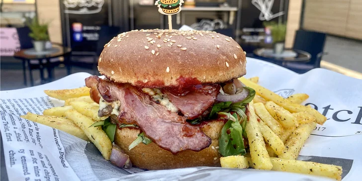 Otevřené vouchery na jídlo i nápoje v restauraci Maestro Burgers: 300-1000 Kč