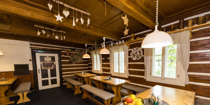 Horská chata v srdci Krkonoš: snídaně nebo all inclusive i privátní wellness, 2 děti zdarma