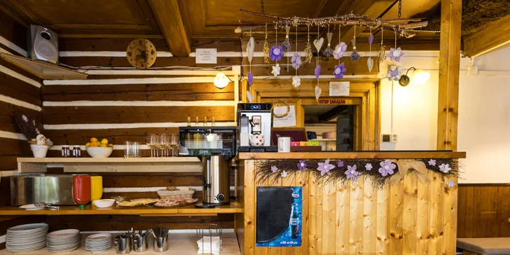 Horská chata v srdci Krkonoš: snídaně nebo all inclusive i privátní wellness, 2 děti zdarma