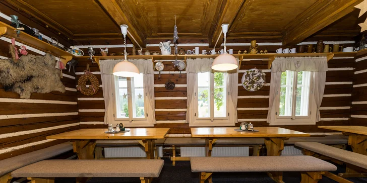 Horská chata v srdci Krkonoš: snídaně nebo all inclusive i privátní wellness, 2 děti zdarma