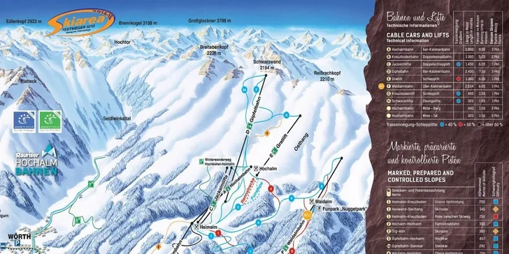 Údolí Rauris: na lyže do Alp bez davů, 3* hotel blízko skiareálu, polopenze