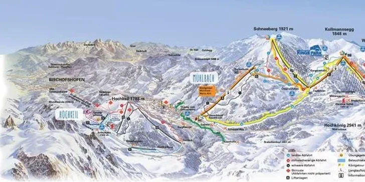 Rakouské Alpy: 3* hotel s polopenzí a wellness, přímo u střediska se 112 km sjezdovek