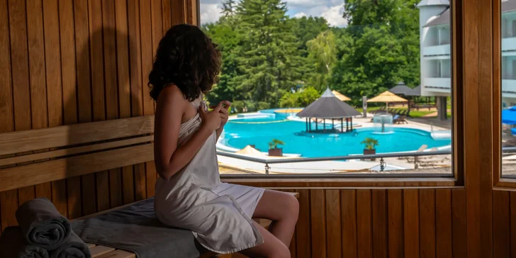 Relax v Maďarsku: wellness s termálními bazény a saunovým světem, polopenze i zábava