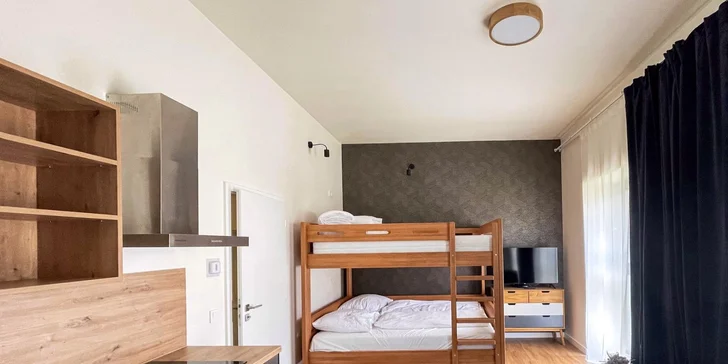 Krásné apartmány na Šumavě až pro 4 osoby i balíčky s privátním wellness