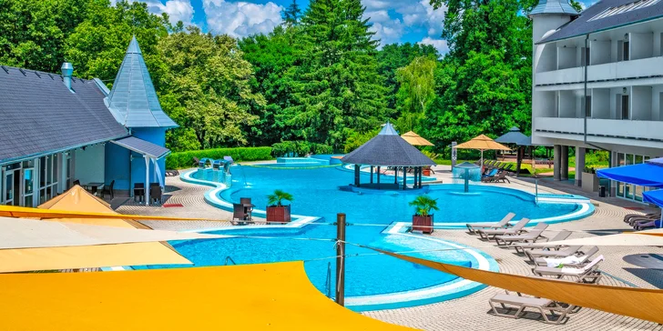 Relax v Maďarsku: wellness s termálními bazény a saunovým světem, polopenze i zábava