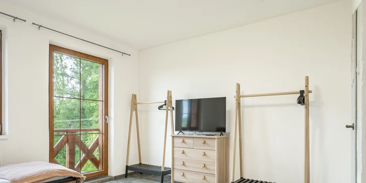 Krásné venkovské apartmány v Jeseníkách pro 2 nebo až 6 osob