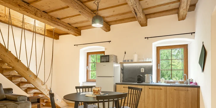 Krásné venkovské apartmány v Jeseníkách pro 2 nebo až 6 osob