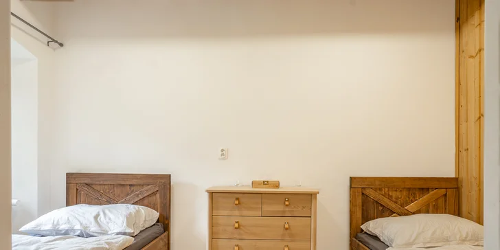 Krásné venkovské apartmány v Jeseníkách pro 2 nebo až 6 osob