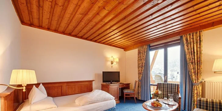 Zima v Korutanech: 5* hotel Pulverer kousek od sjezdovky, polopenze a neomezený vstup do wellness
