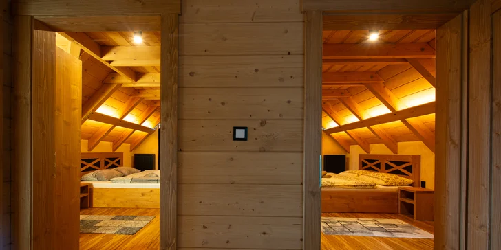 Wellness pobyt v chaletu uprostřed přírody Belianských Tater až pro 8 osob