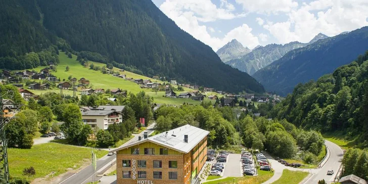 Aktivní dovolená v Alpách: moderní hotel ve městě Gaschurn, vč. snídaně a wellness, dítě zdarma