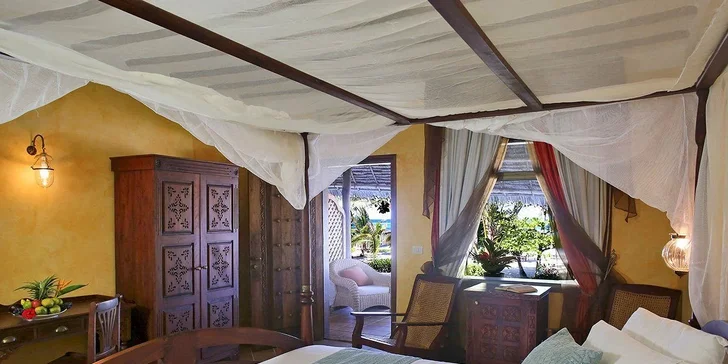 Letecky na Zanzibar: hotel Dongwe Club Vacanze**** s all inclusive a bazénem hned u pláže