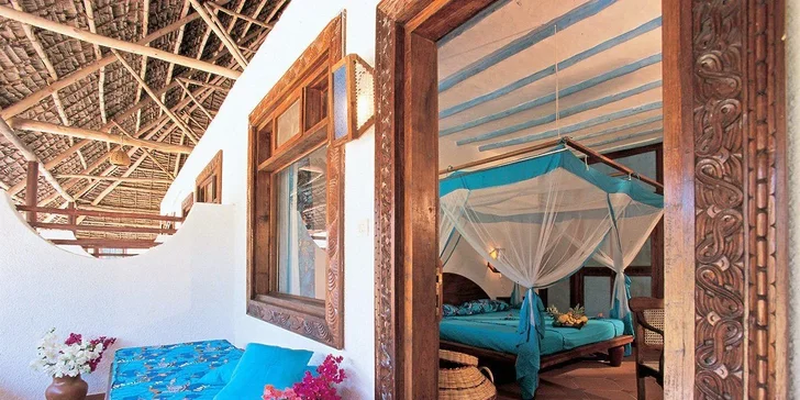 Letecky na Zanzibar: hotel Dongwe Club Vacanze**** s all inclusive a bazénem hned u pláže