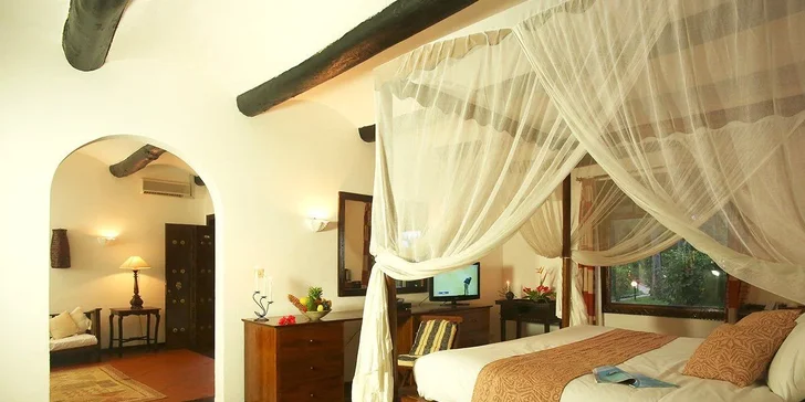 Letecky na Zanzibar: hotel Dongwe Club Vacanze**** s all inclusive a bazénem hned u pláže