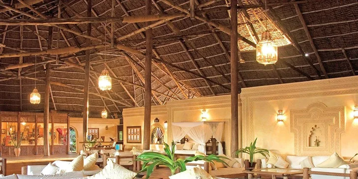Letecky na Zanzibar: hotel Dongwe Club Vacanze**** s all inclusive a bazénem hned u pláže