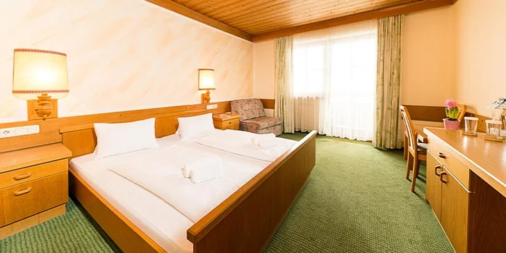 Rakouské Alpy: 3* hotel s polopenzí a wellness, přímo u střediska se 112 km sjezdovek