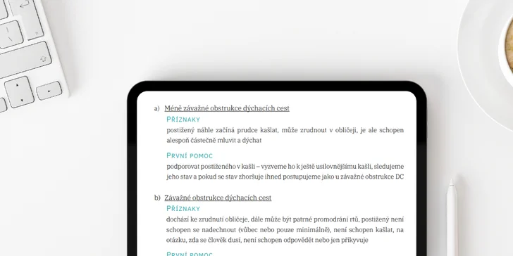 Online kurz první pomoci zaměřený na děti vedený lékařkou z Dětské nemocnice FN Brno