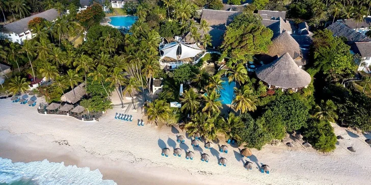 Dovolená v Keni vč. letenek: 5* hotel s all inclusive, přímo u Diani Beach