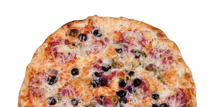 Obří křupavá pizza o průměru 100 cm podle výběru ze 32 druhů